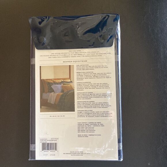 Modern Equestrian Windowpane
Sham, King - Picture 6 of 7